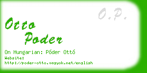 otto poder business card