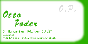 otto poder business card